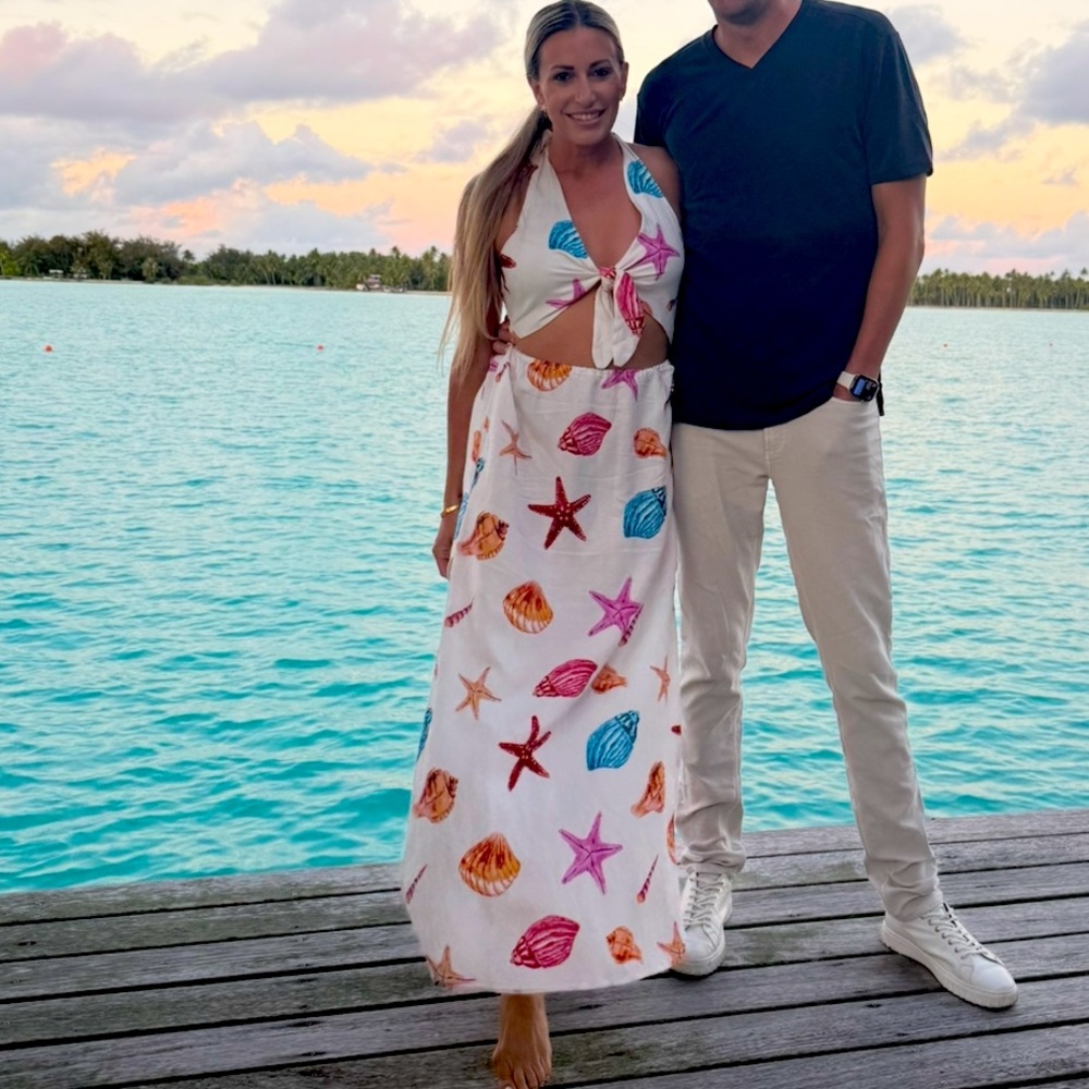 Farm Rio Shell dress or cover up M